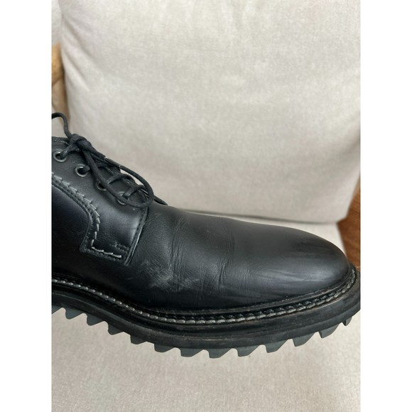 LANVIN Lace Up And Monkstrap Leather Black oxford loafers size 12 - Picture 5 of 16